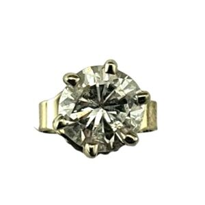 14 Karat White Gold Single Diamond Stud Earring #21401